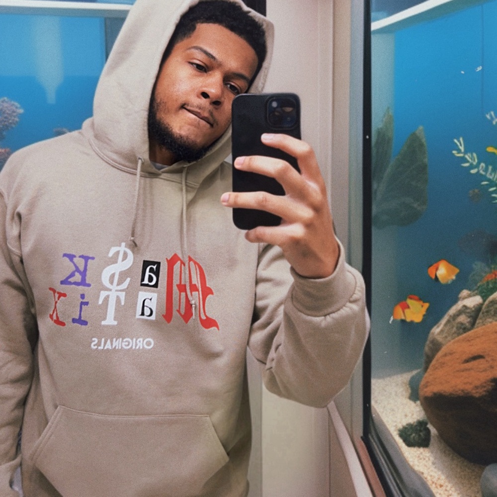 BEIGE MA$KMATIX HOODIE